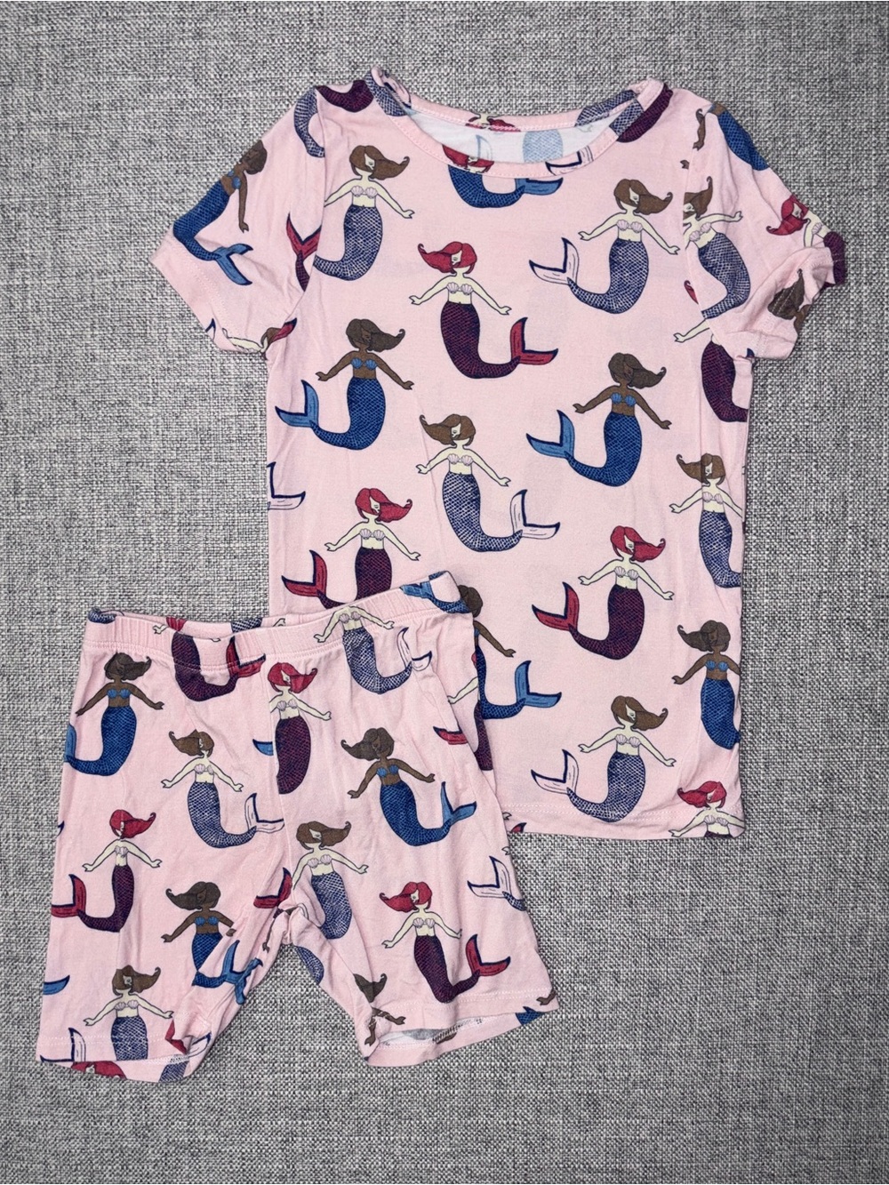 Pink Chicken Pink Mermaid Short Sleeve & Shorts Pajama Set